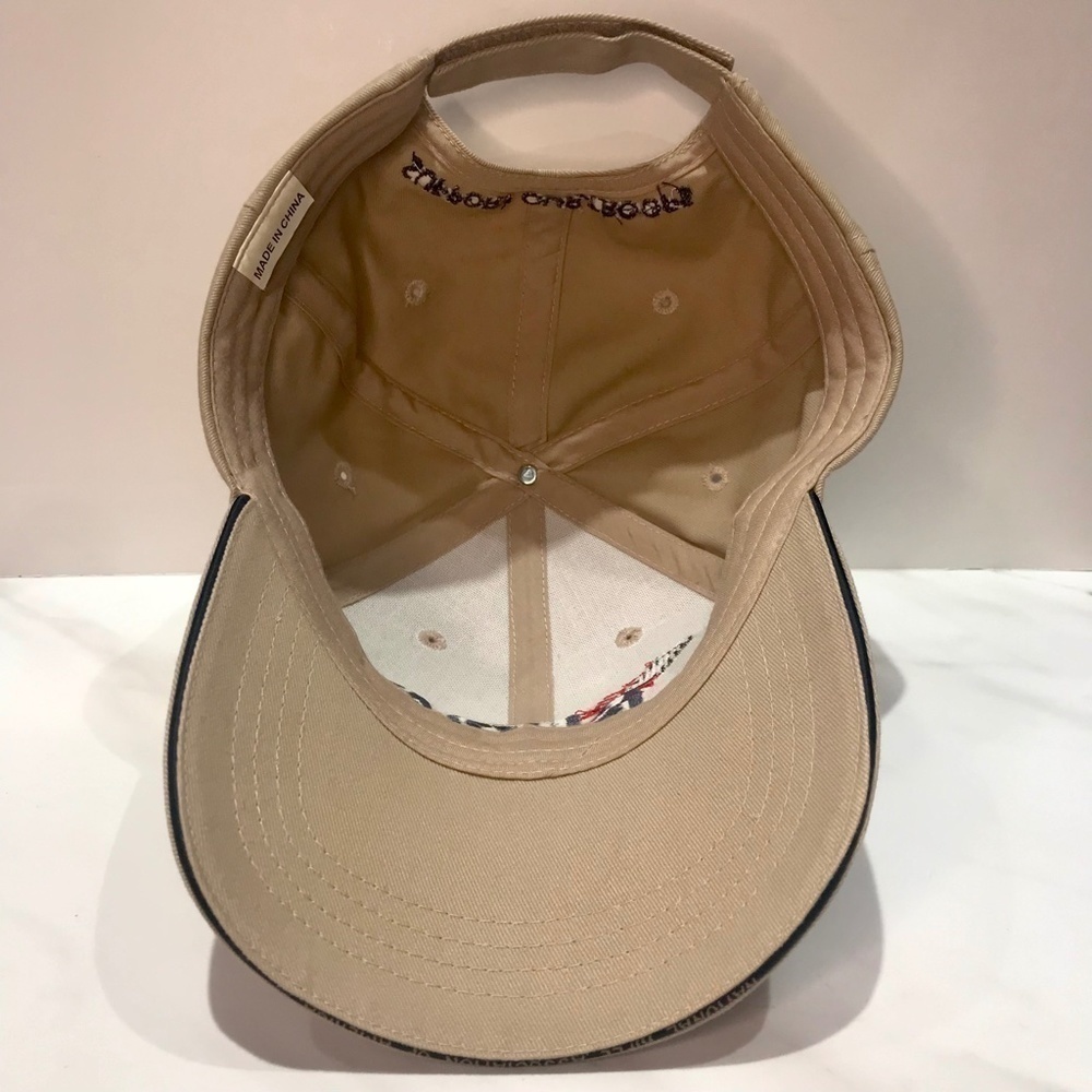 NRA National Rifle Association Embroidered Tan Adjustable Support Troops Hat Cap - Picture 4 of 8